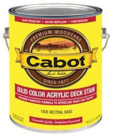 Cabot 1800 Series Solid Color 100% Acrylic Decking Stain